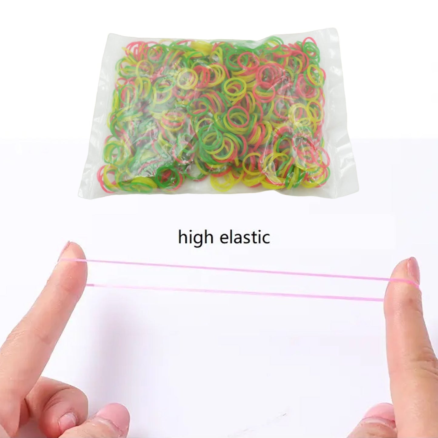 Multicolor Rubber Bands – Elastic & Reusable for Office & Home (0.5 Inch / 100GM)