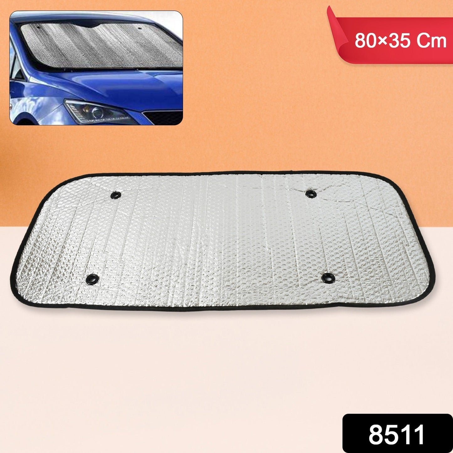 Car Windshield Sun Shade, Keeps Your Vehicle Cool Sunshade for Cars, SUV(80×35 Cm)