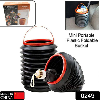 Foldable Storage Bucket , Water Container & Dustbin Multiuse Bucket