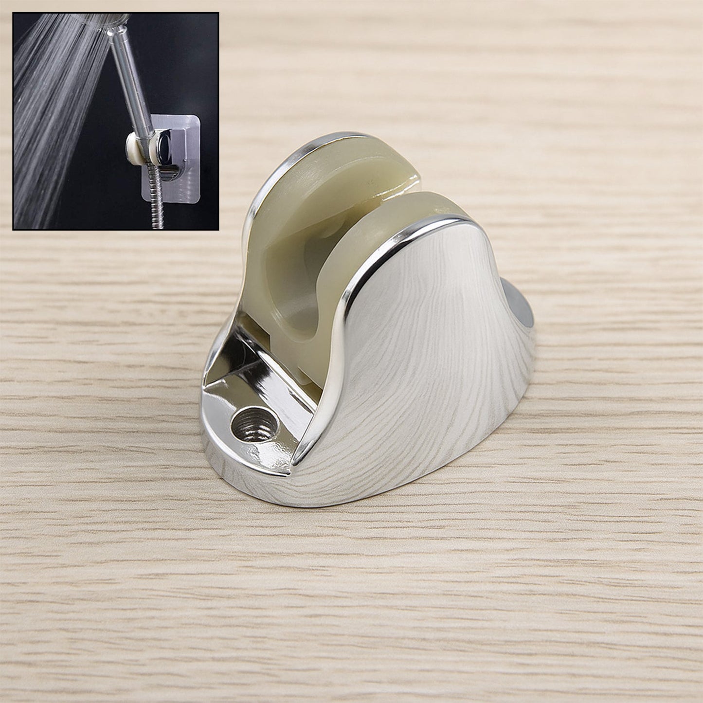 ADJUSTABLE HAND SHOWER HOLDER FIXING SCREWS ADJUSTABLE BRACKET FOR BATHROOM (Loose)