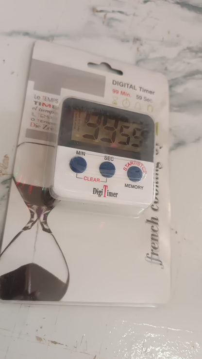 Digital Kitchen Timer with Alarm Stop Watch Timer for Kitchen