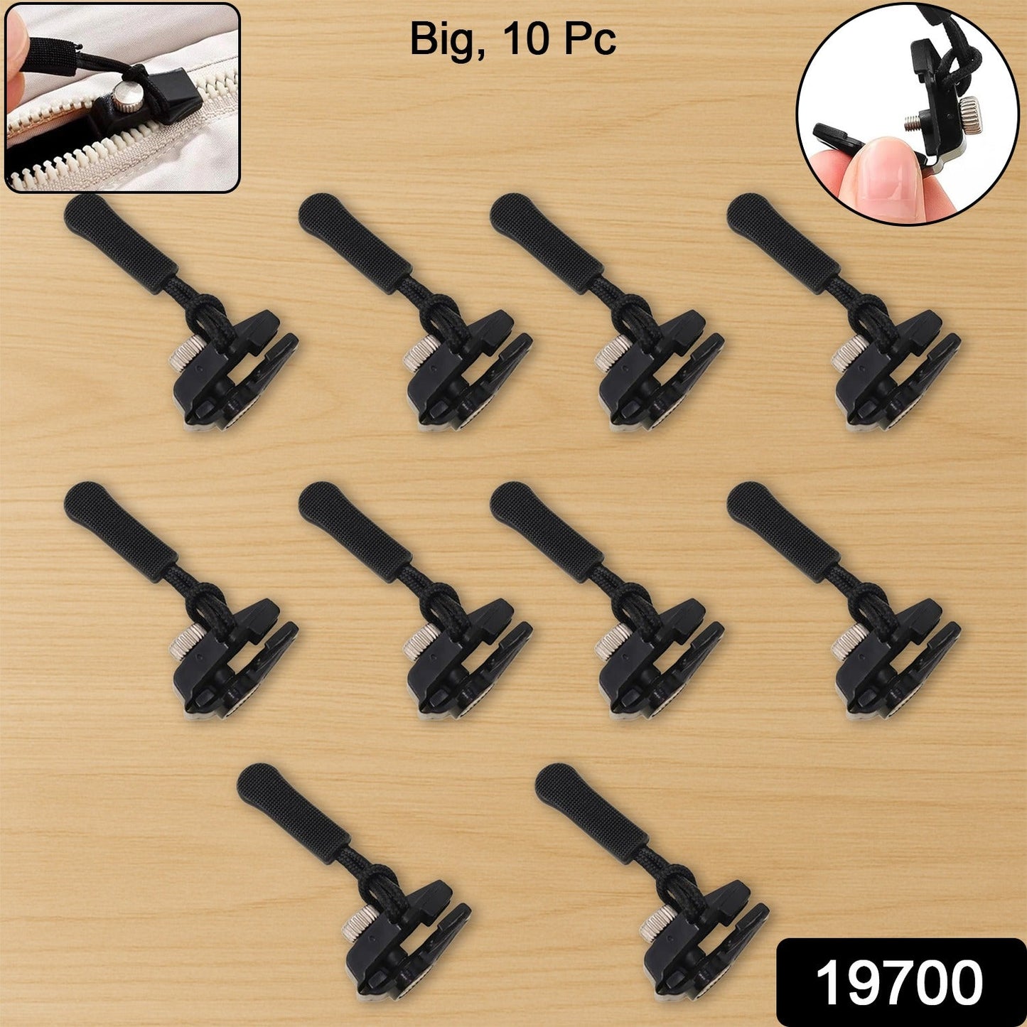 Portable Universal Detachable Zipper Slider (10 Pc / Big)