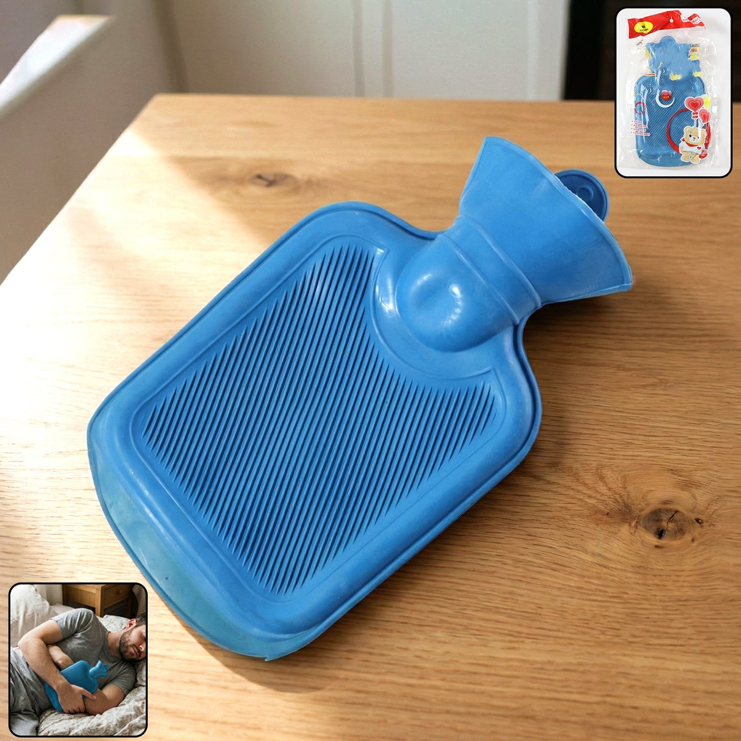 Reusable hot water bag for back and muscle pain