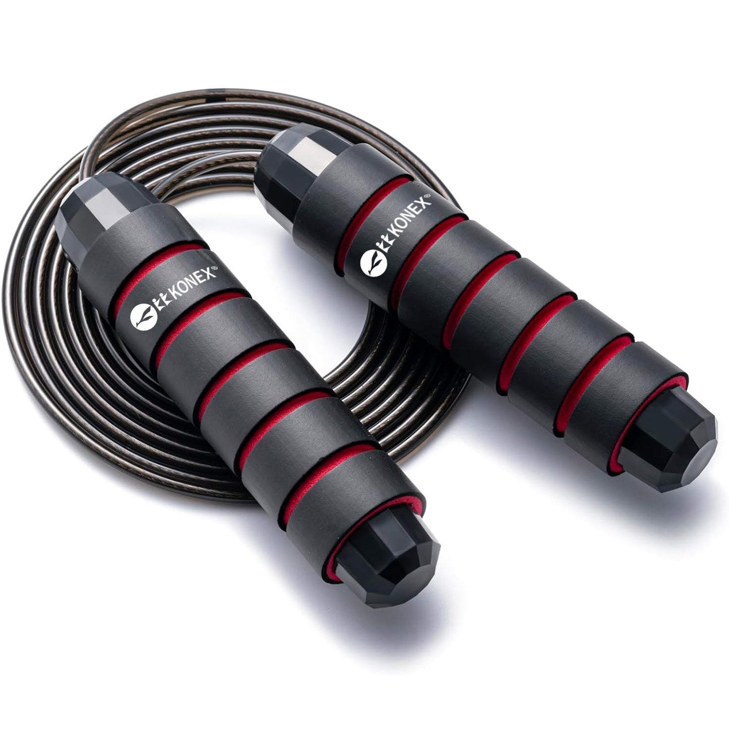 High-Speed Skipping Rope with Foam Padded Handles (1 Pc)