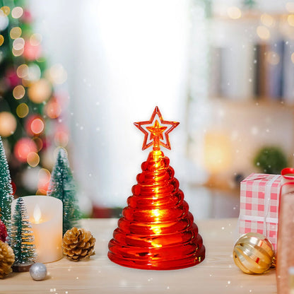 Premium LED Glowing Spiral Christmas Tree Night Lamp (1 Pc)