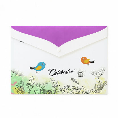 Printed document organizer folder