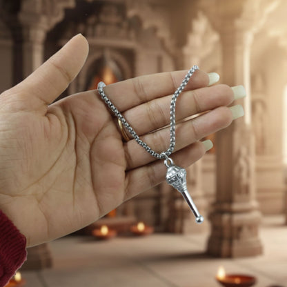 Lord Hanuman Gada Pendant With Chain (1 Pc)