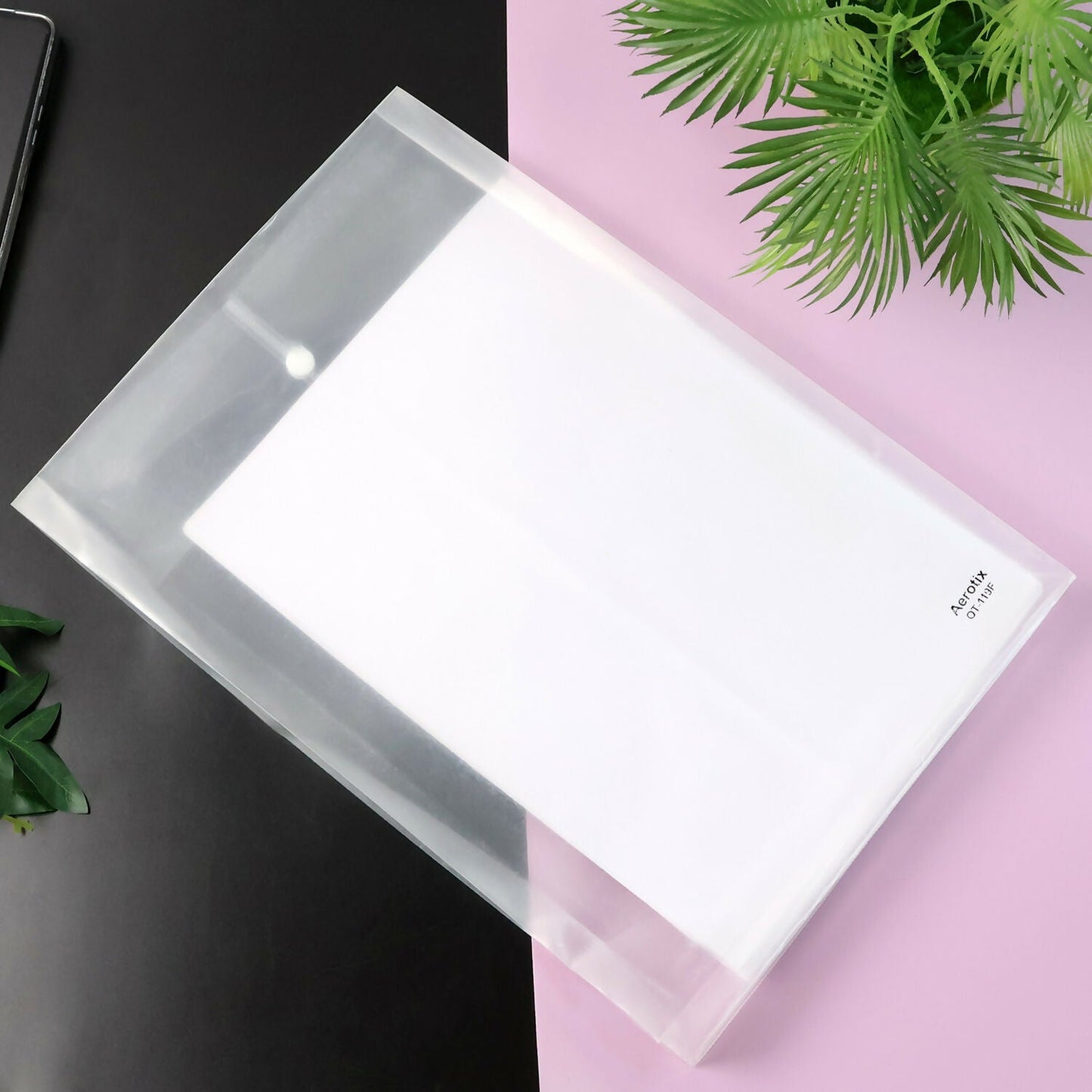 Transparent A4 file protector