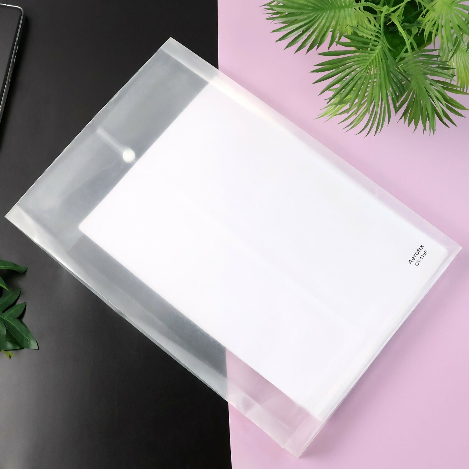 Transparent A4 file protector