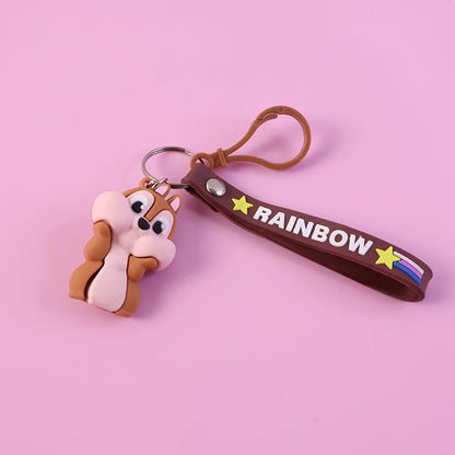 Cute Cartoon Animal Keychain (1 Pc )