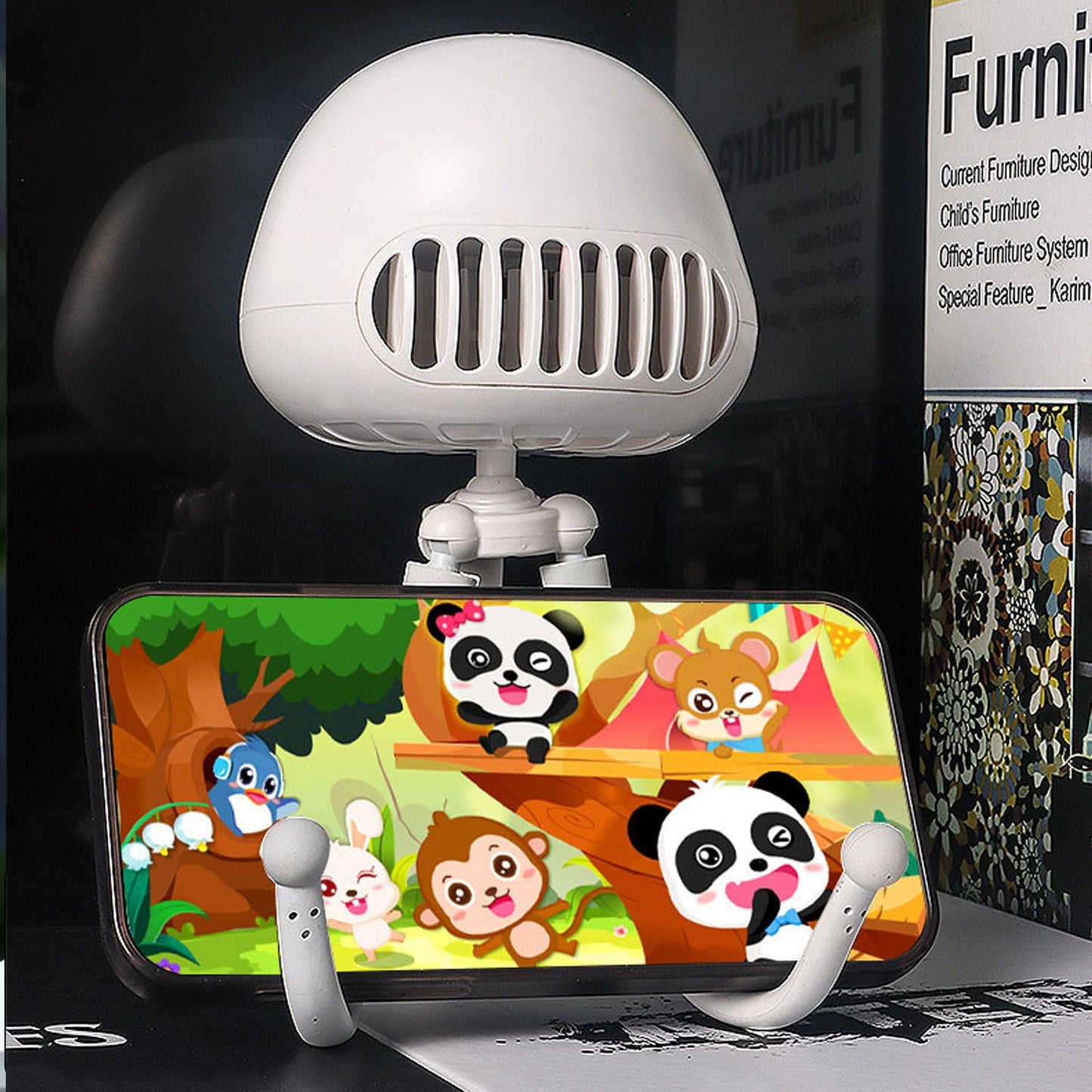 Compact cooling fan device