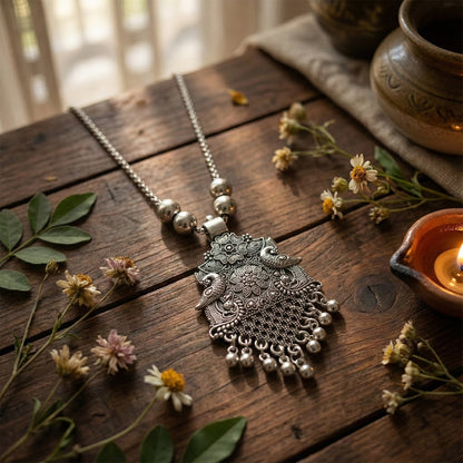 Indian floral pendant        
