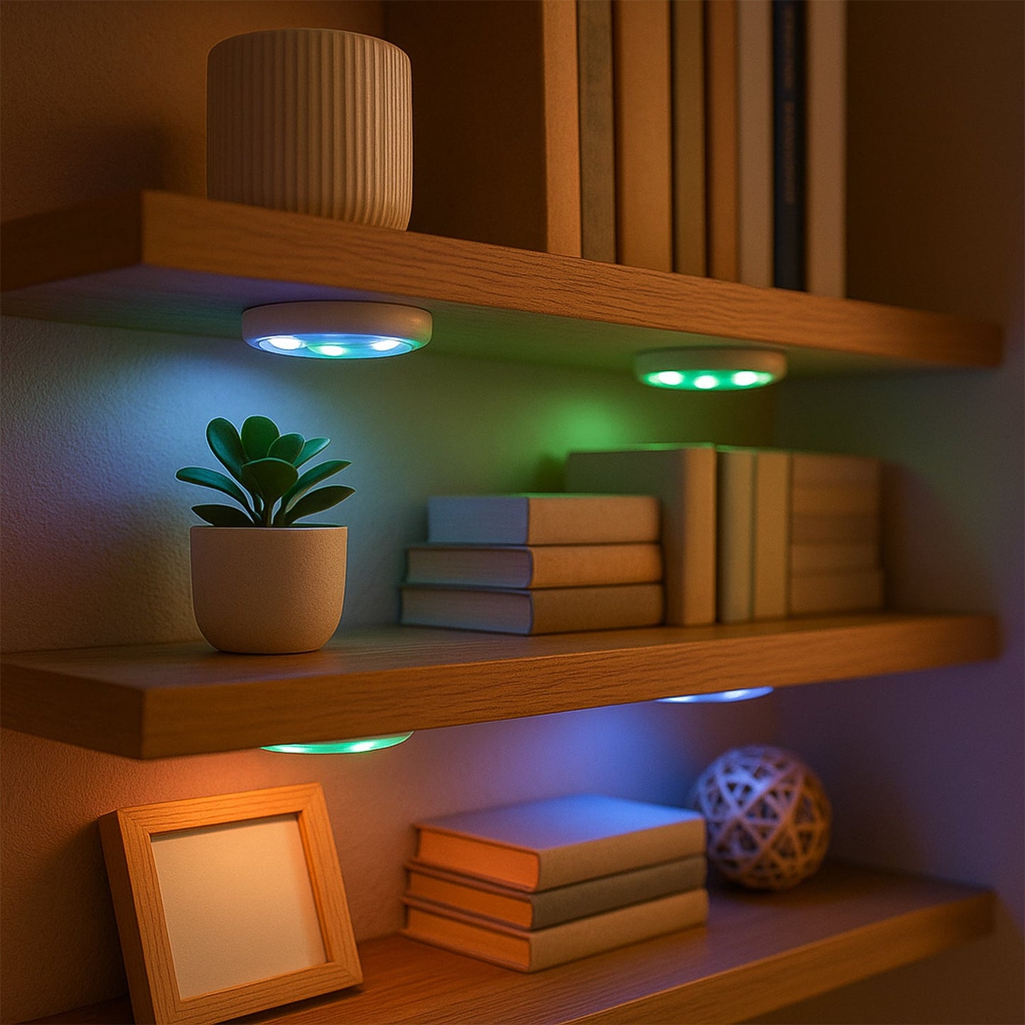 Multicolor Remote Control LED Touch Light Set