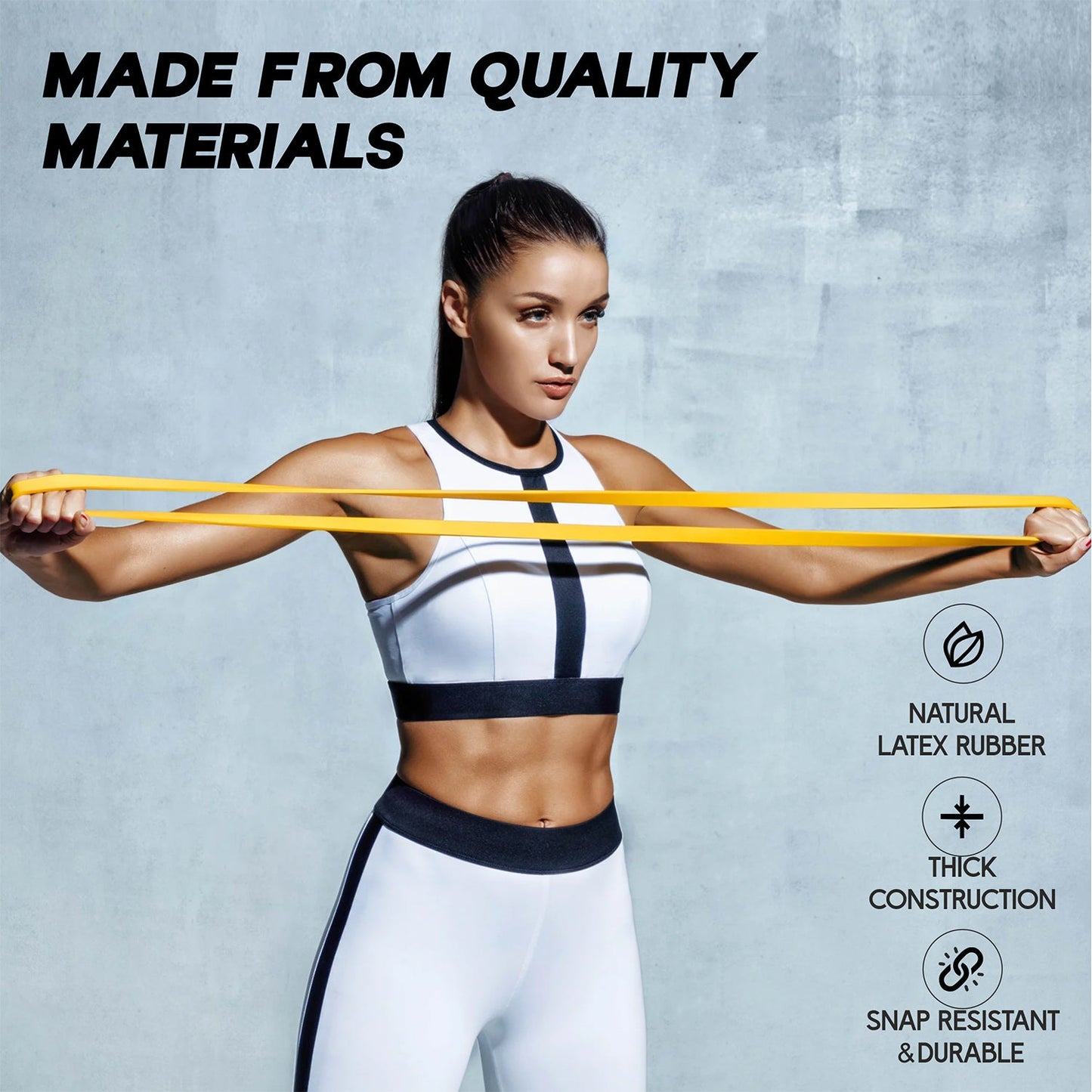 Heavy-Duty Resistance Exercise Band  2080×13 mm