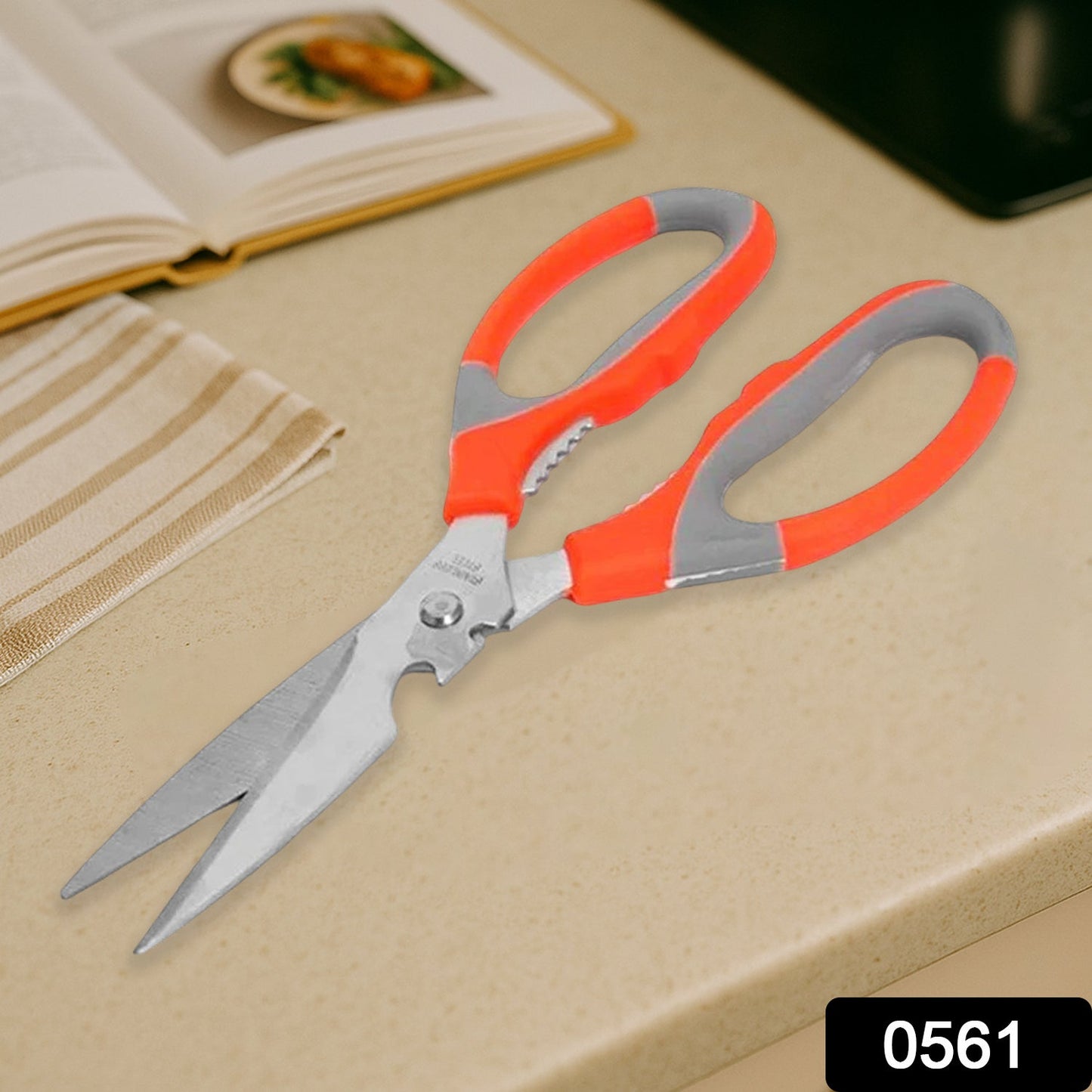 Multi-Function Kitchen Scissors for Veggies, Meat & Seafood with Bottle Opener
