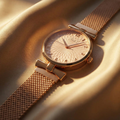 Classic rose gold timepiece for daily use