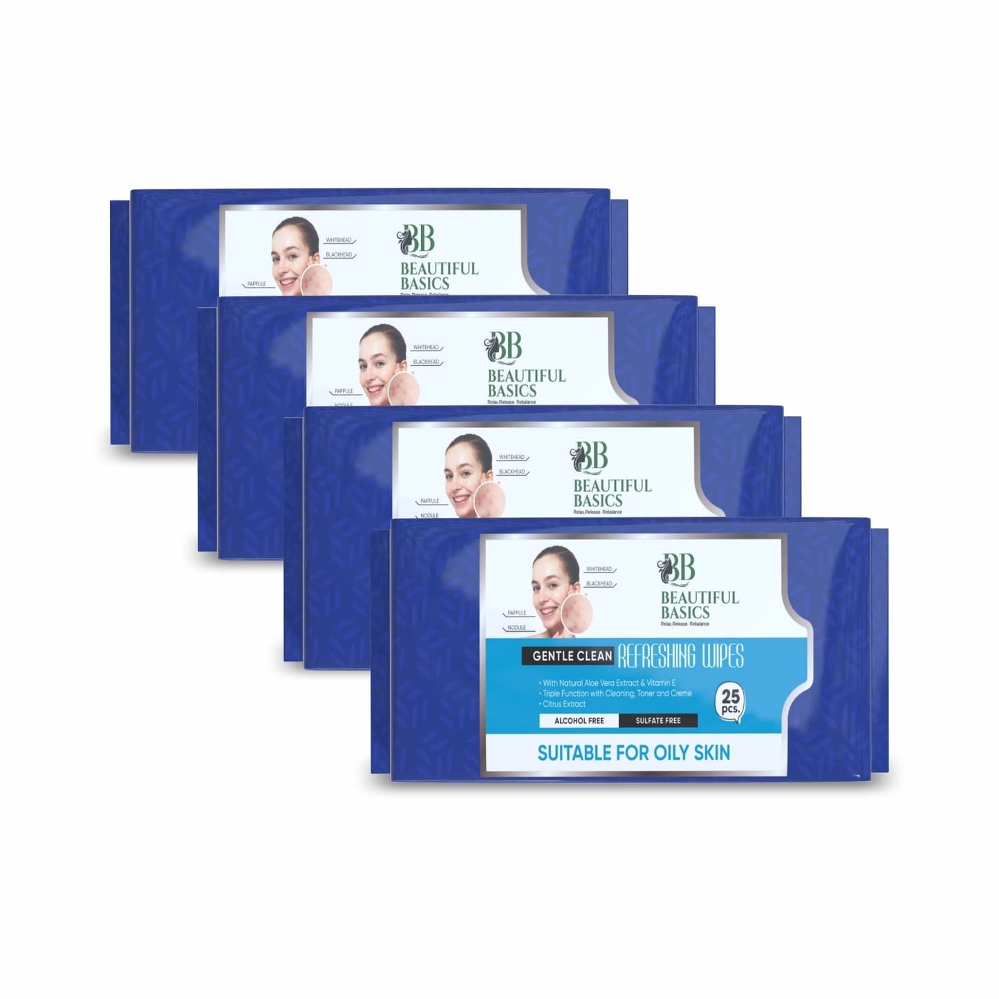 Refreshing Wet Wipes for Face 25 Wipes