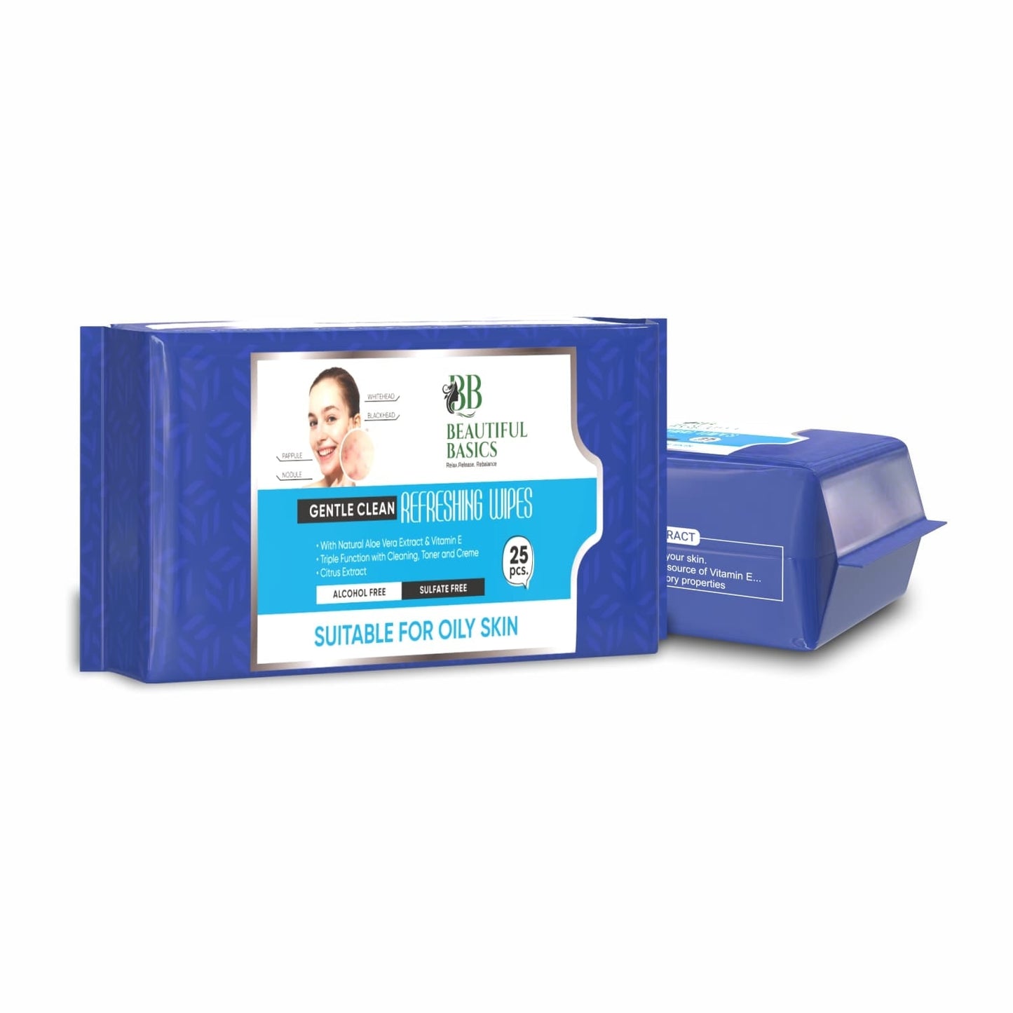 Refreshing Wet Wipes for Face 25 Wipes