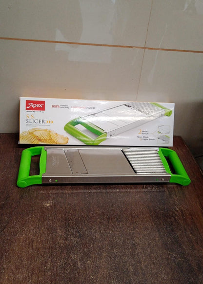 Apex Stainless Steel Vegetable Slicer (2-in-1)