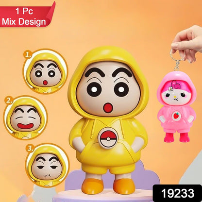 Face Changing Doll Toy with Keyring (1 Pc / Mix Color)