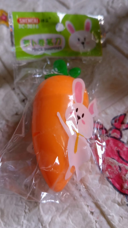Student Pencil Sharpener Cartoon Carrot Design Suitable for Kids  Stationery 1 Pc