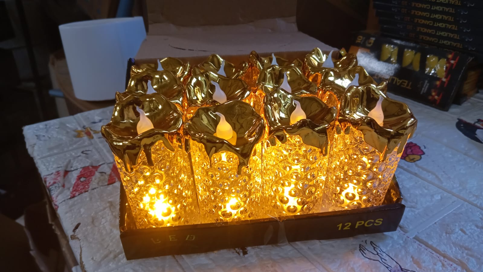 LED Flameless Golden Candle
