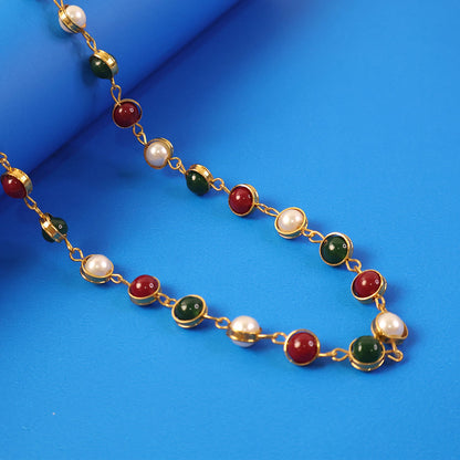 Pearl stone necklace