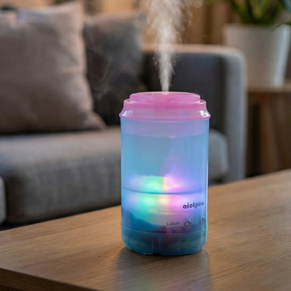 Portable Mini Humidifier for Bedroom & Office (USB, Essential Oil)