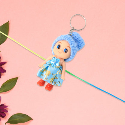 2-in-1 Kids Doll Bracelet Keychain – Stylish Soft Toy Bracelet & Bag Charm