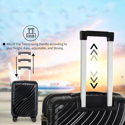 Big 4-Piece Wheeled Luggage Set